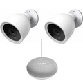 Wired Outdoor Security Camera 2 Pack + Mini Smart Speaker N15112