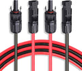 20 Feet 10AWG Solar Extension Cable Wire with Female and Male Connector, 10 Gauge (6mm²) Adaptor Kit Tool (20FT Red + 20FT Black) C84009