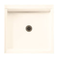 36-in D x 36-in W x 5.5-in H Shower Base in Pearl P7010