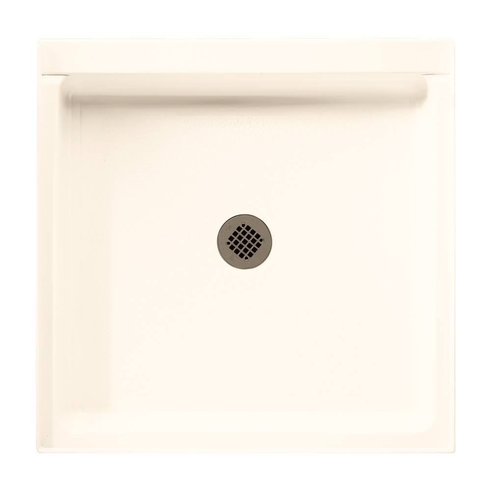 36-in D x 36-in W x 5.5-in H Shower Base in Pearl P7010