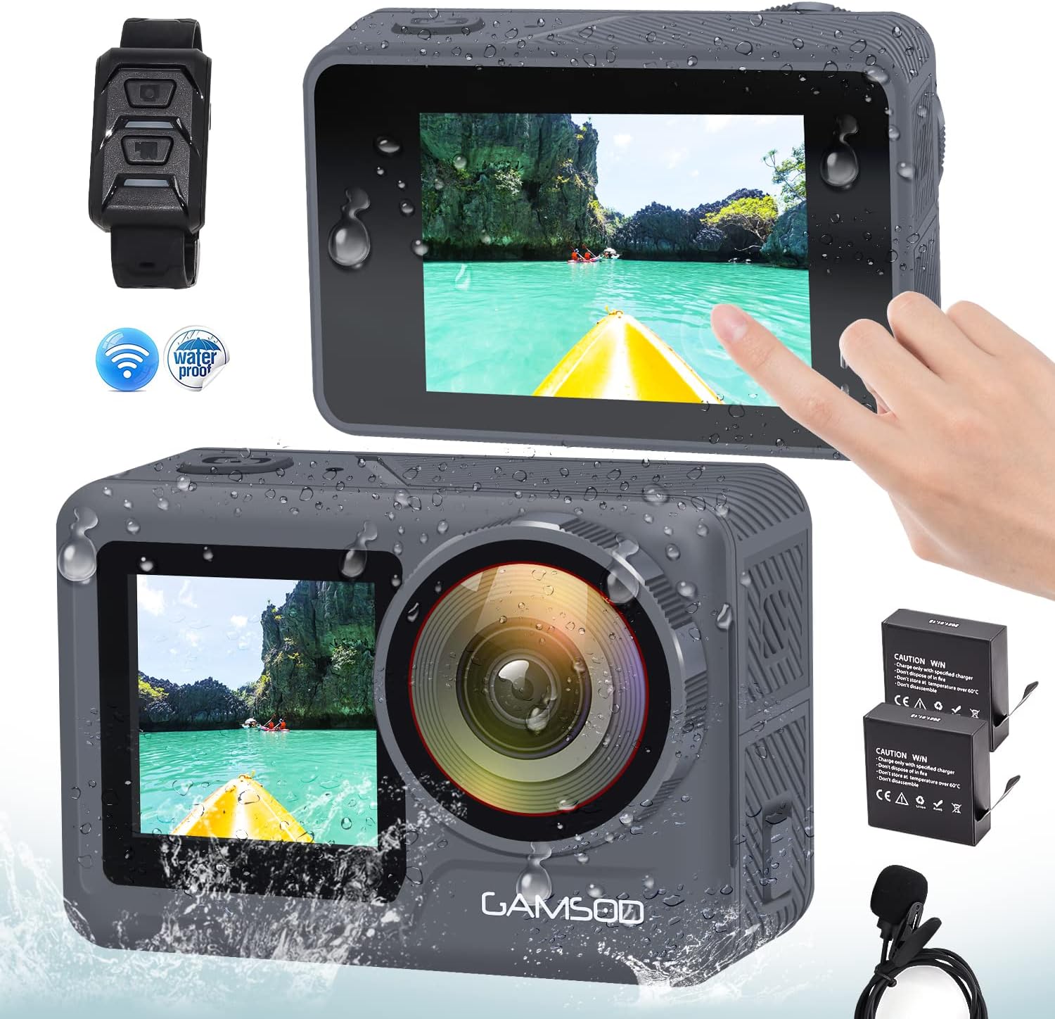 Waterproof Action Camera with Accessories K95273