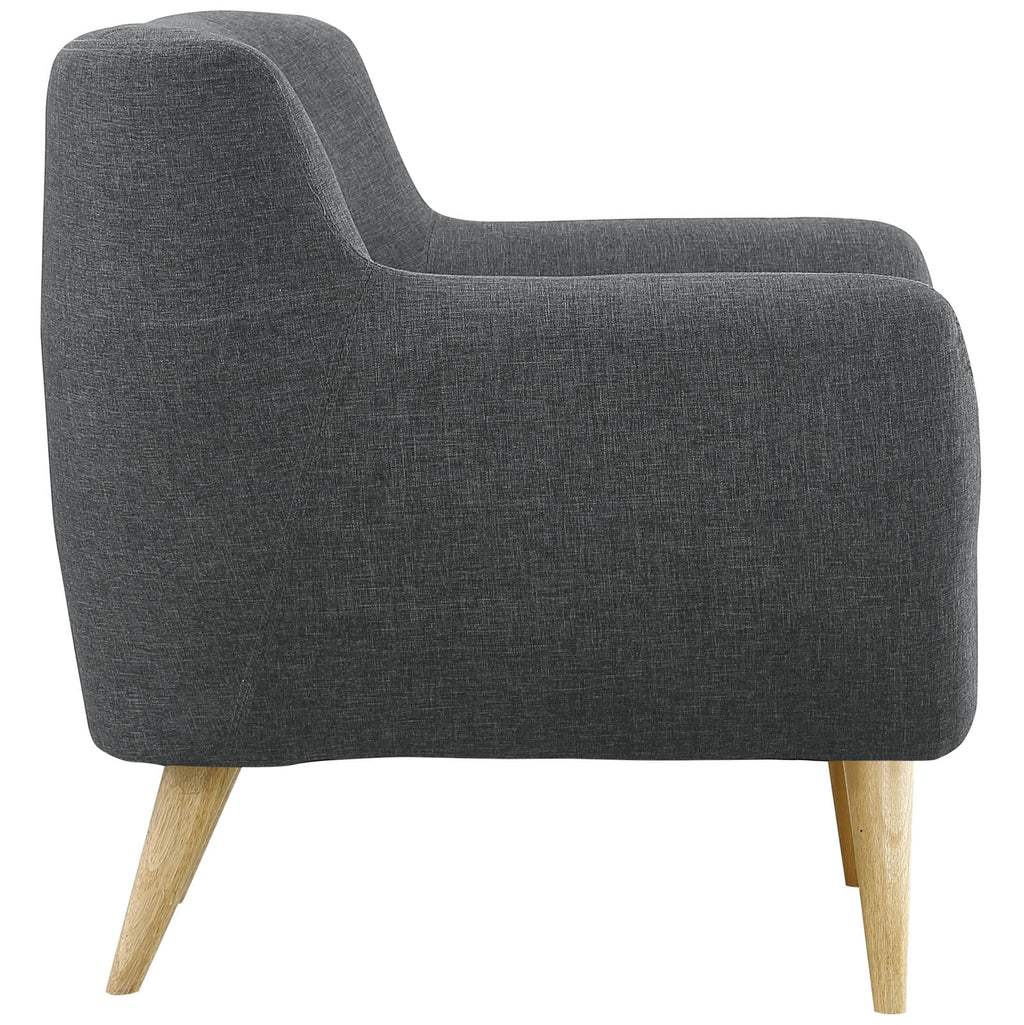 Grey Fabric Plywood Two PCS Living Room Set B909