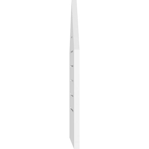 Peaked Top Surface Mount PVC Gable Vent 7/12 Pitch F715479