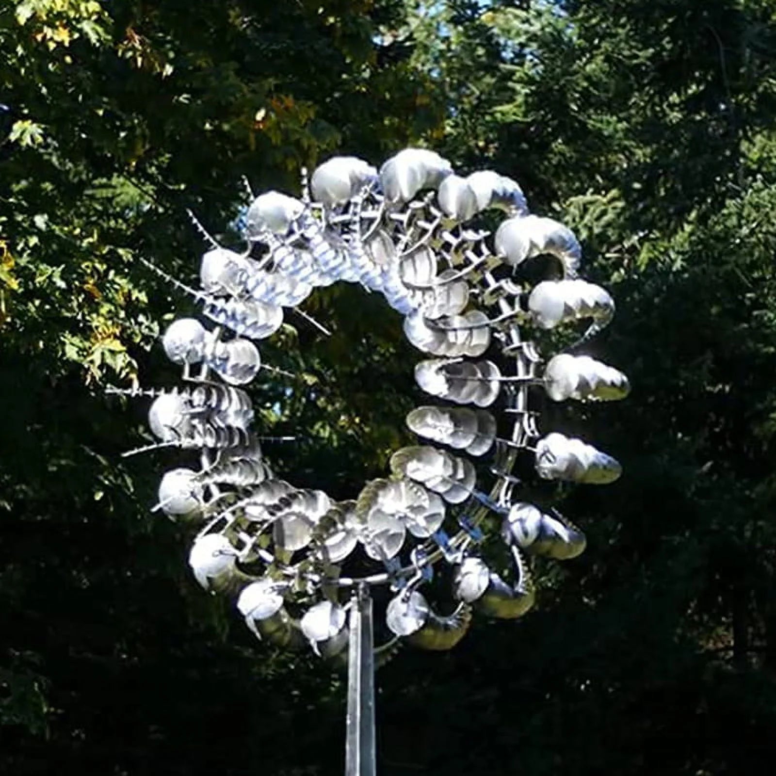 Kinetic Metal Wind Spinner for Patio Garden Decorations H71484