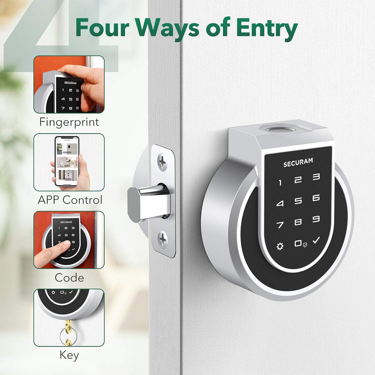 Touch Smart Lock Electronic Deadbolt with Fingerprint Q7598