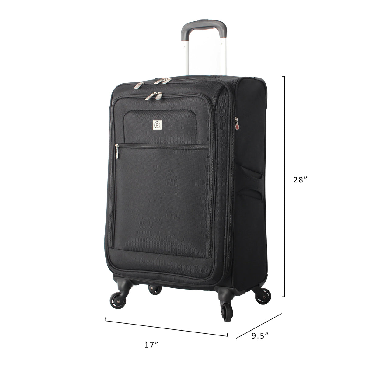 Black 28” Expandable Checked Luggage F46759