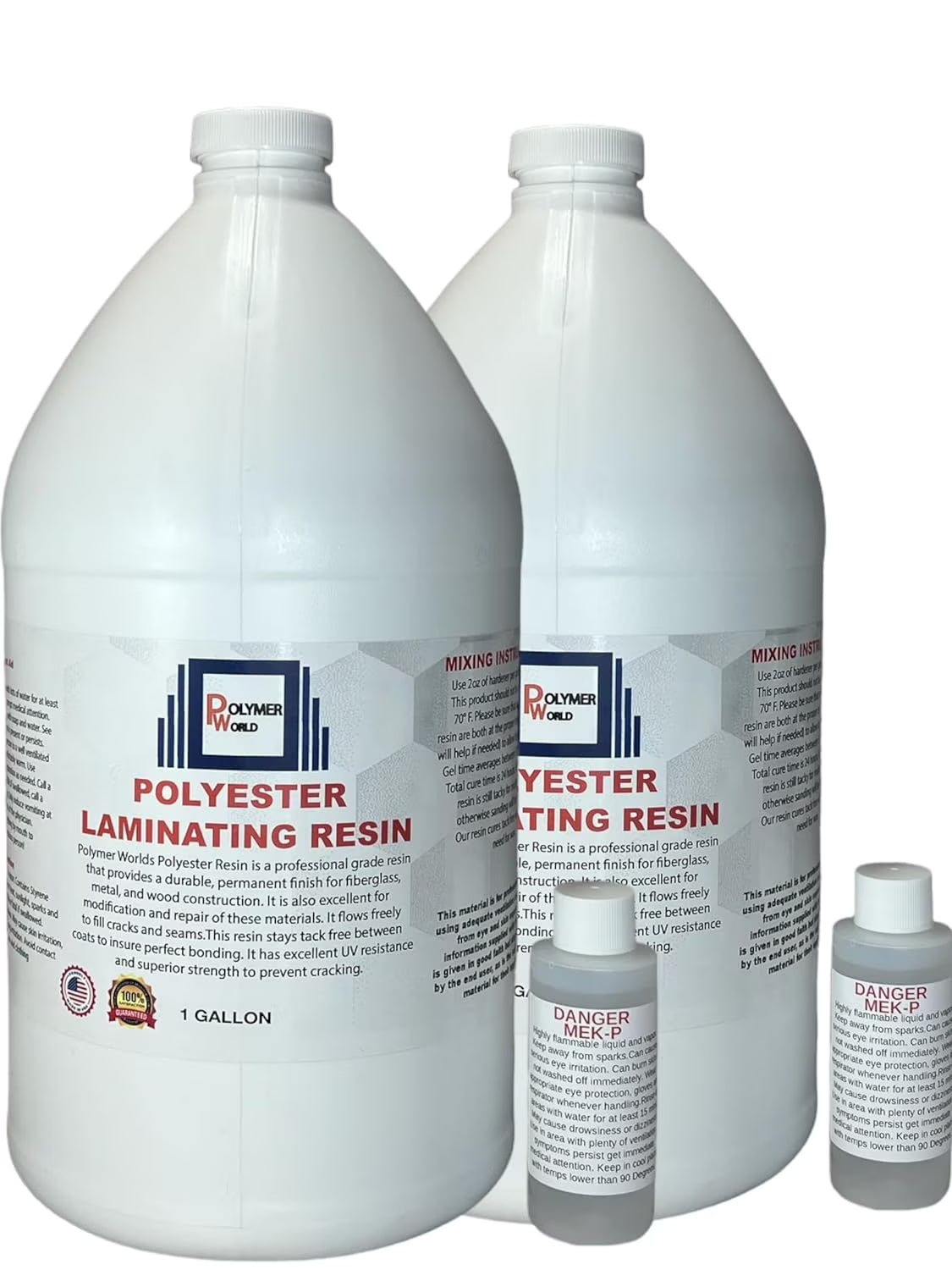 Polyester Laminating Resin 2 Gallon Kit with MEKP W473867