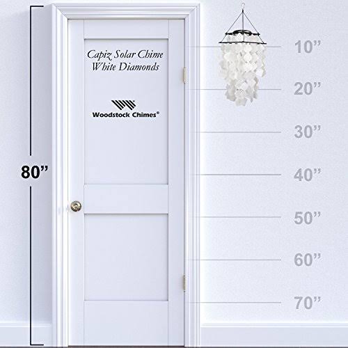 White Diamonds Capiz Solar Chime R625865