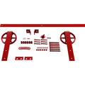Regal Red Barn Door Hardware Set with 5& Track Z7947