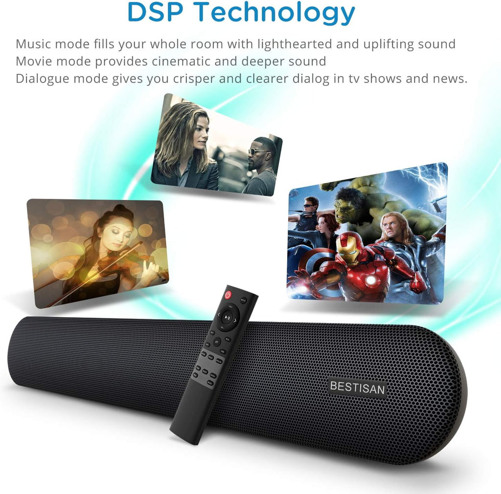 80 Watts TV Sound Bar with Bluetooth 5.0 T168881
