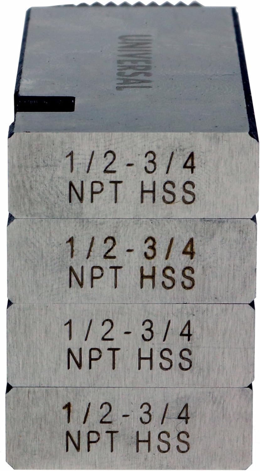 1/2"-3/4" HSS RH NPT Universal Pipe Dies T61062