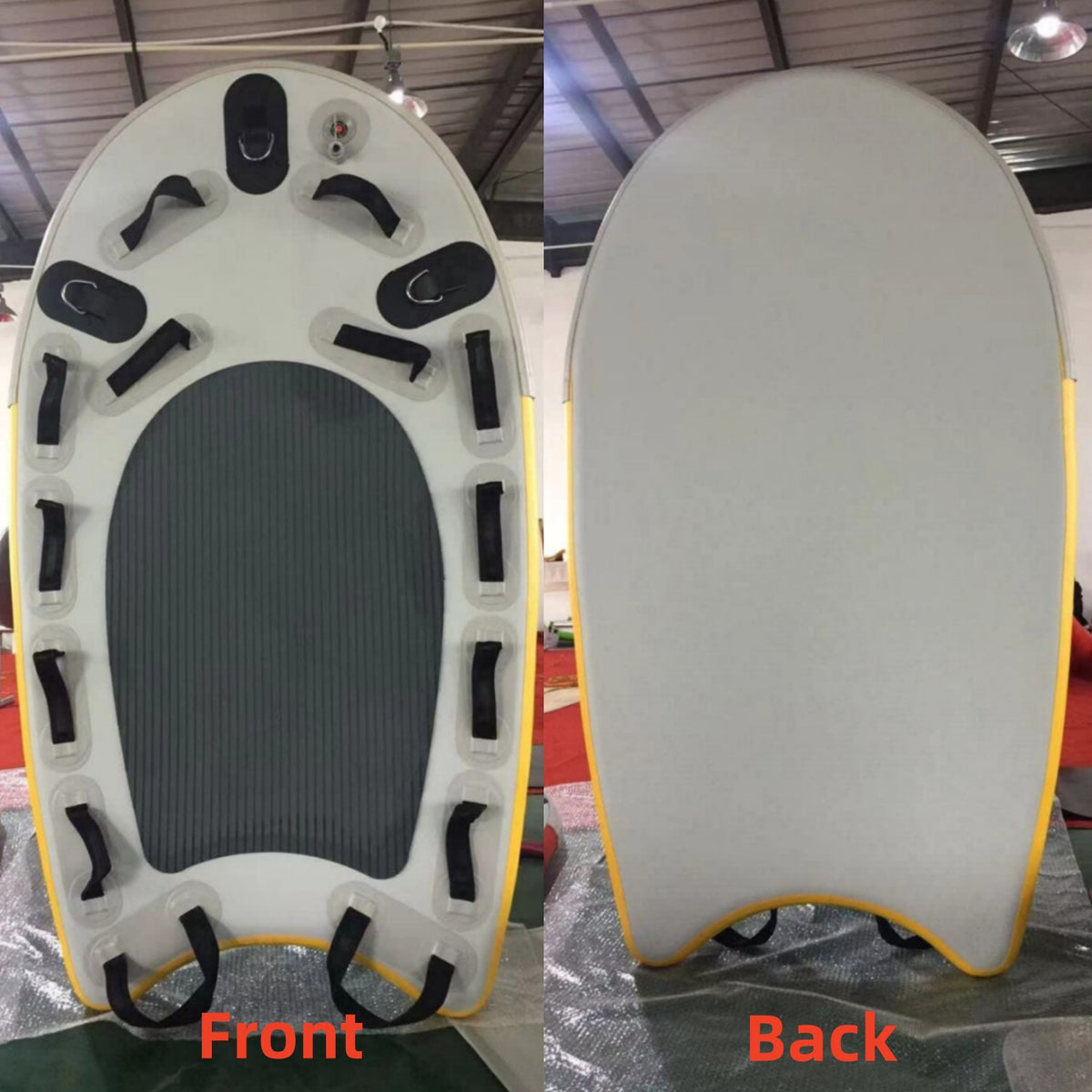 PVC Inflatable Water Rescue Sled Floating Mat Surfing Board T826