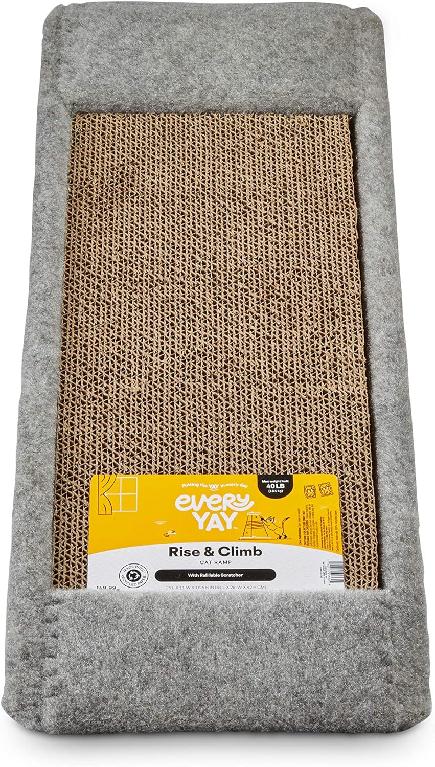 Cat Ramp with Refillable Double Scratcher, Multi-Color Pack of 2 C32357