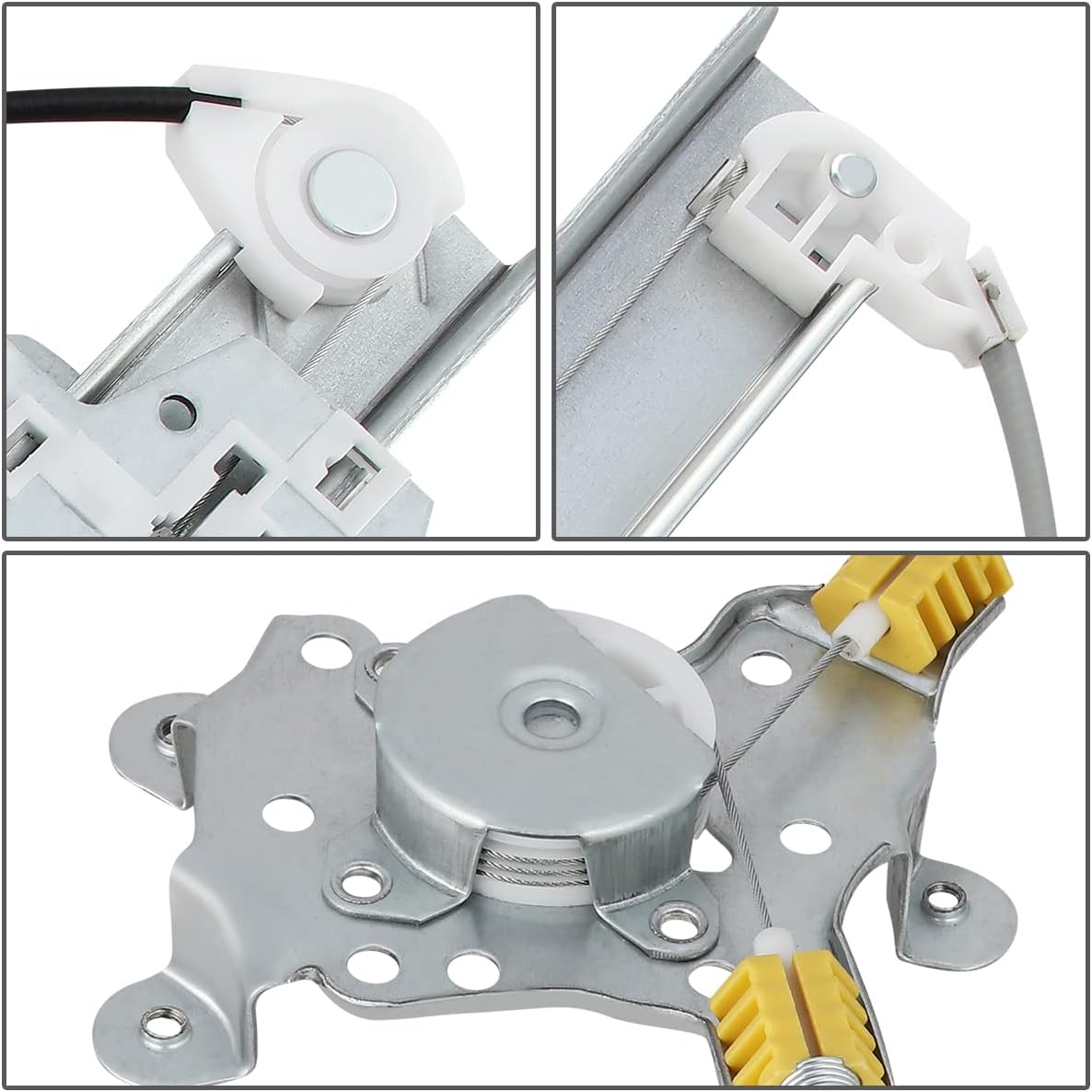 Front Power Window Regulator without Motor, Driver Left Side Pack of 2 S8559