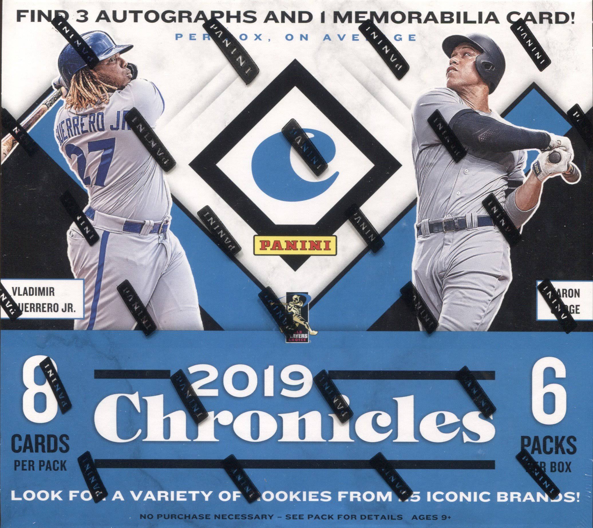 2019 Panini Chronicles Baseball Hobby Box H58294