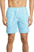 Mens 7x22 Stretch Zipper Back Pocket Swim Trunks O130