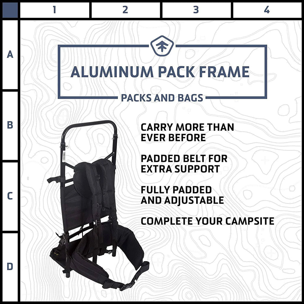 Black Aluminum Pack Frame L417