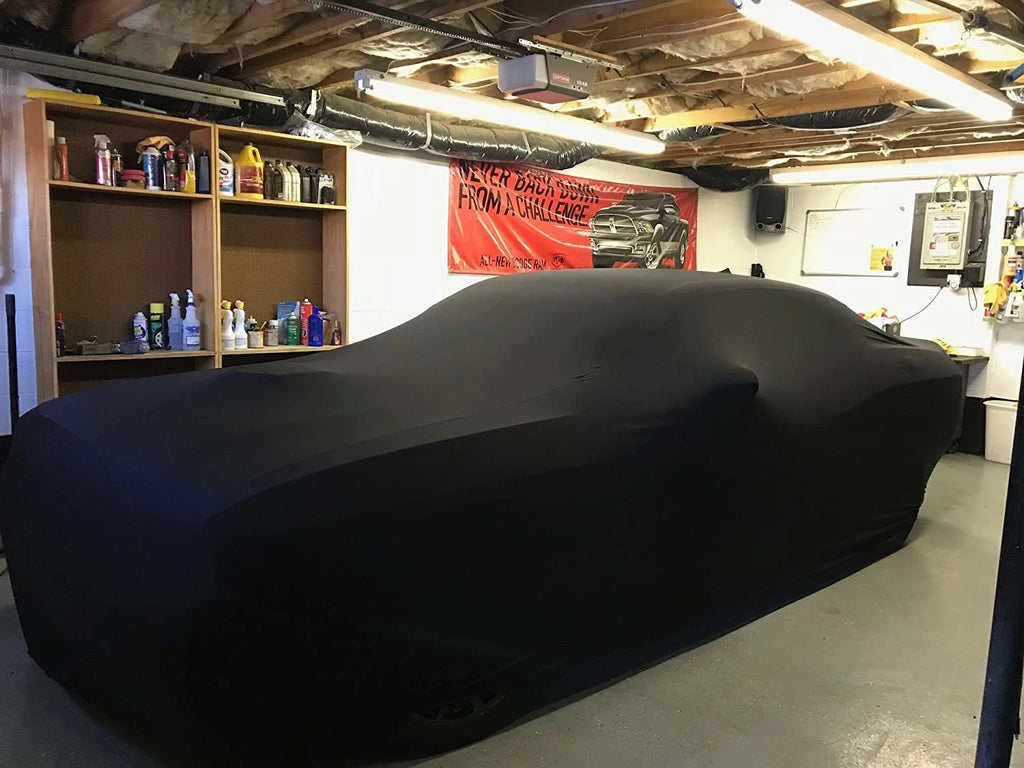 Black Satin Indoor Car Cover with Storage Bag R8600