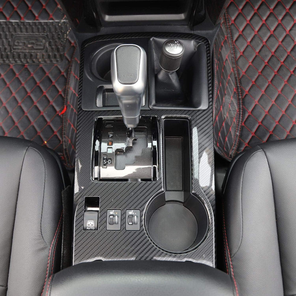 Carbon Fiber Grain Gear Shift Trim for Toyota 4runner SUV 2010-2019 S215