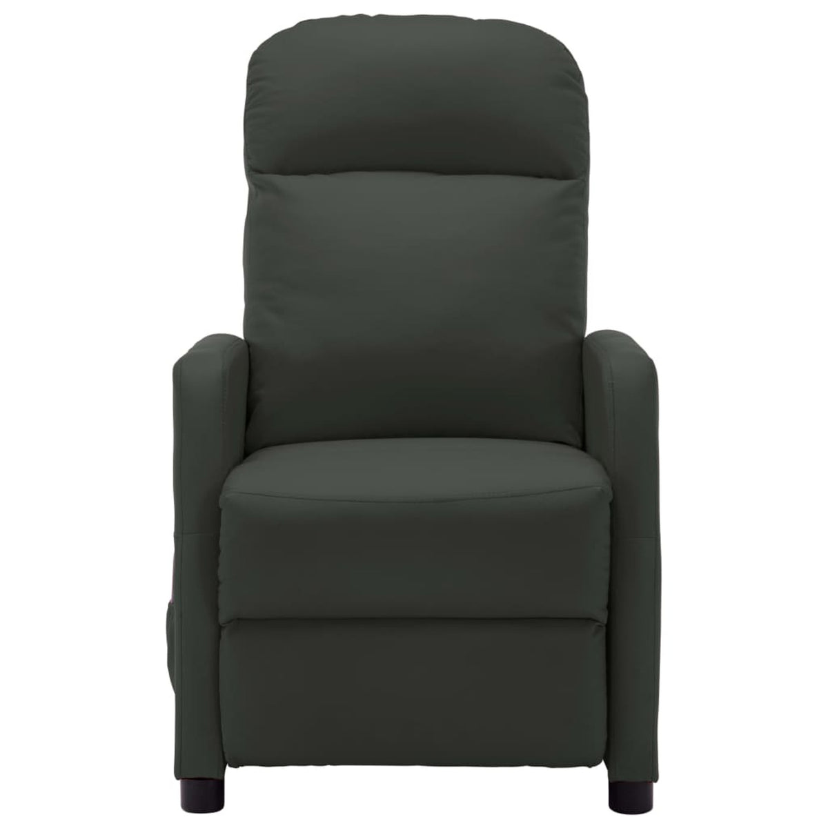 Faux Leather Massage Reclining Chair with Adjustable Footrest and Side Pocket K903149