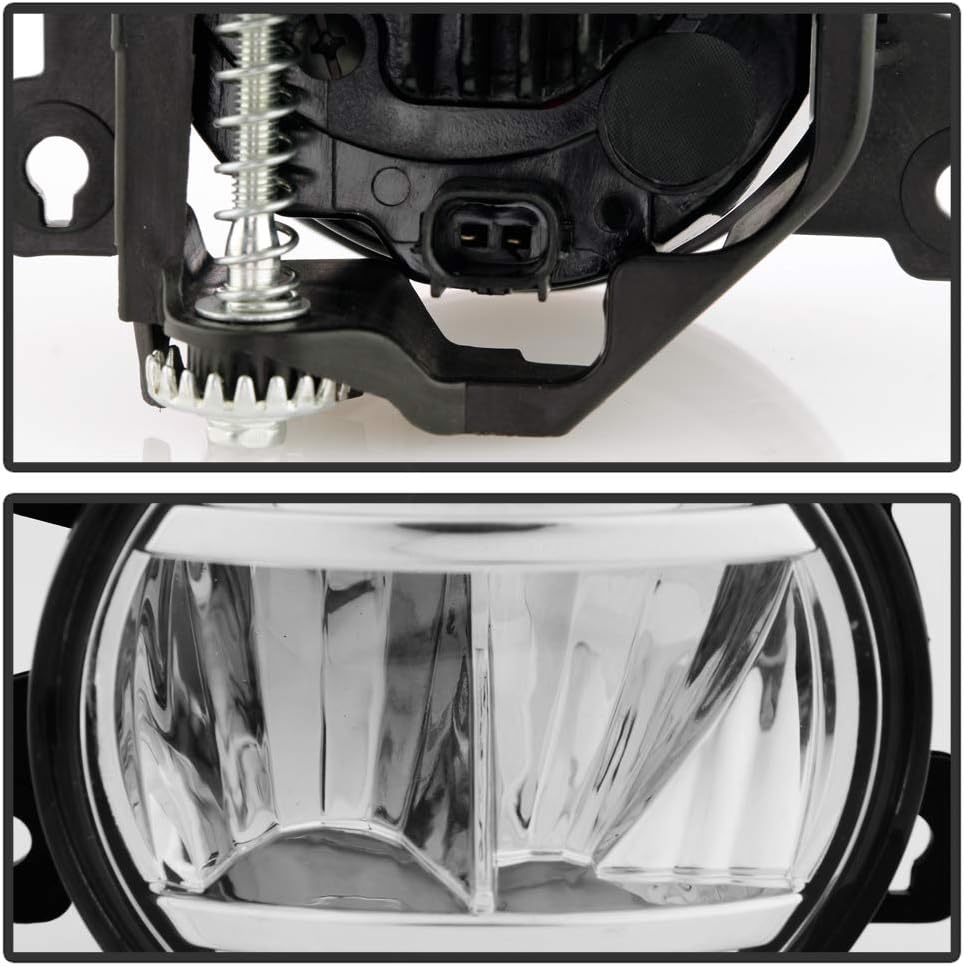 LED Bumper Fog Lights Driving Lamps Pair Set Assembly E21855