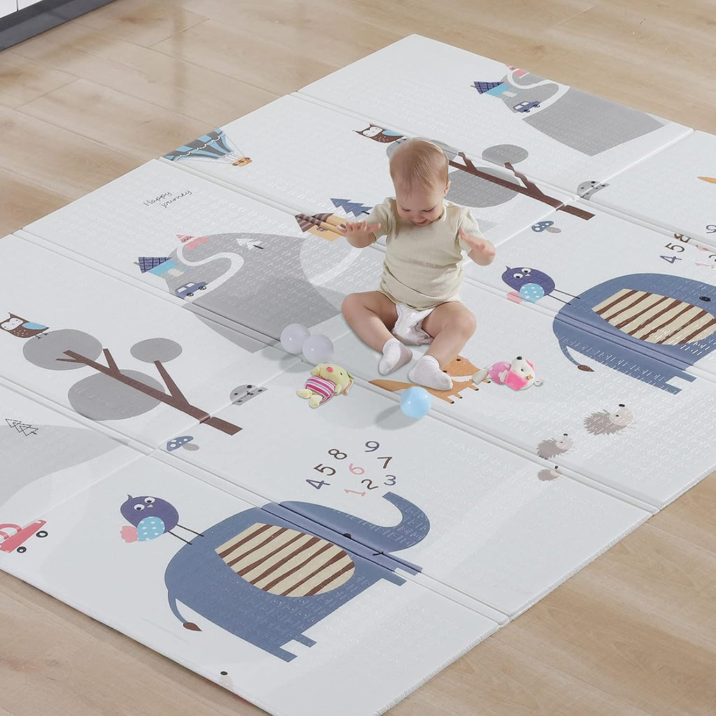 Extra Large Waterproof Non Toxic Soft Foam Reversible Playmat (79 x 59 x 0.4 in) H125503