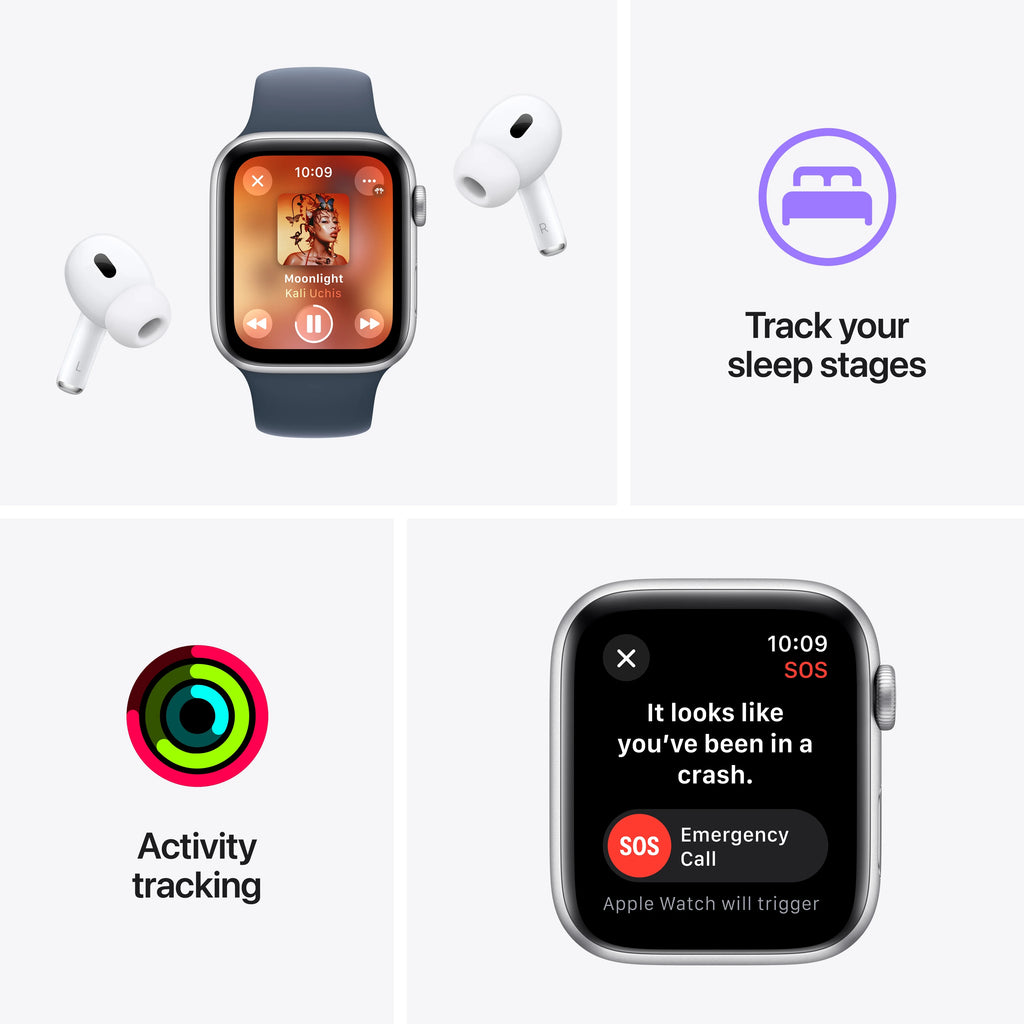 Apple Watch SE GPS 40mm Starlight Aluminum Case with Starlight Sport Band J718995