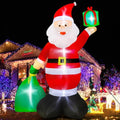 14FT Giant Inflatable Santa with Gift Bag, 6pcs LED U765