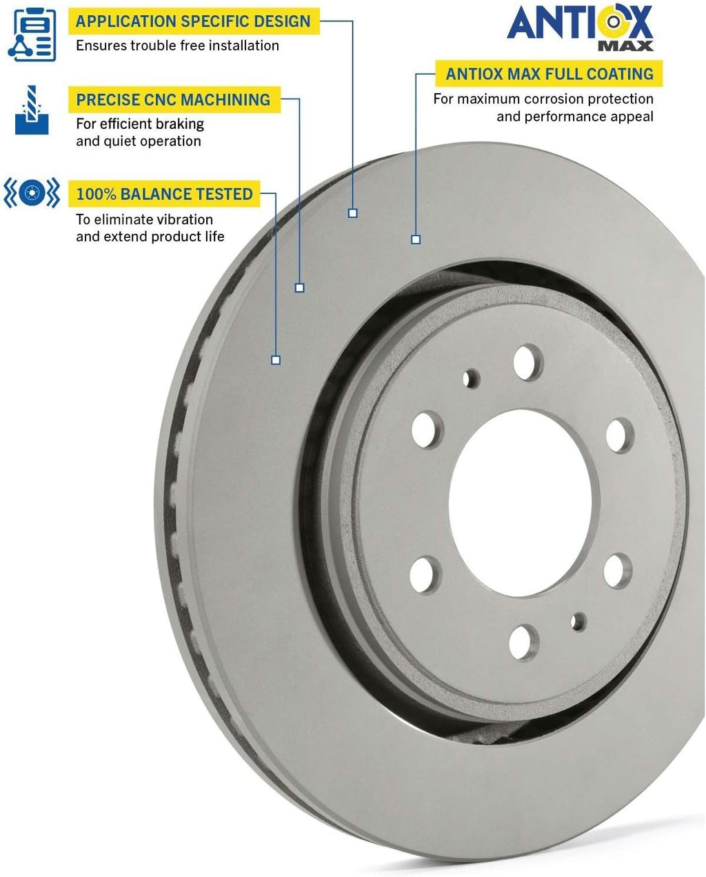 Front Brake Rotor Pack of 2 T225395