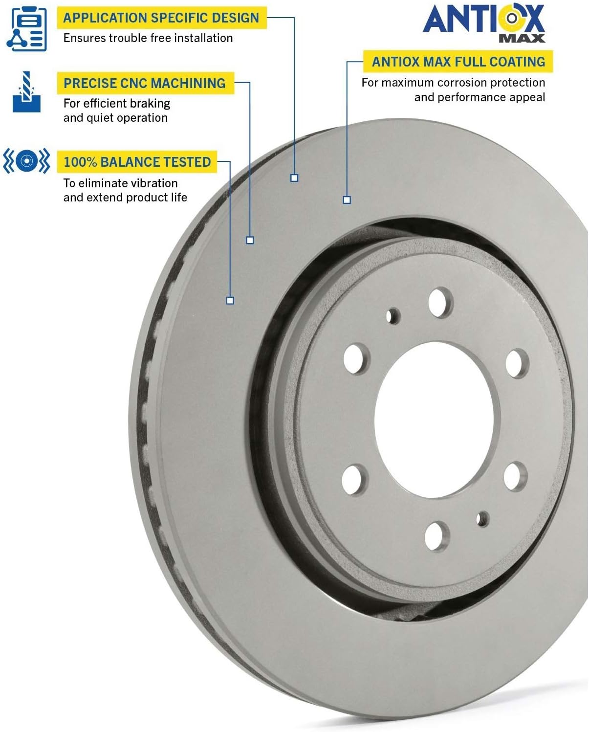 Front Brake Rotor Pack of 2 T225395