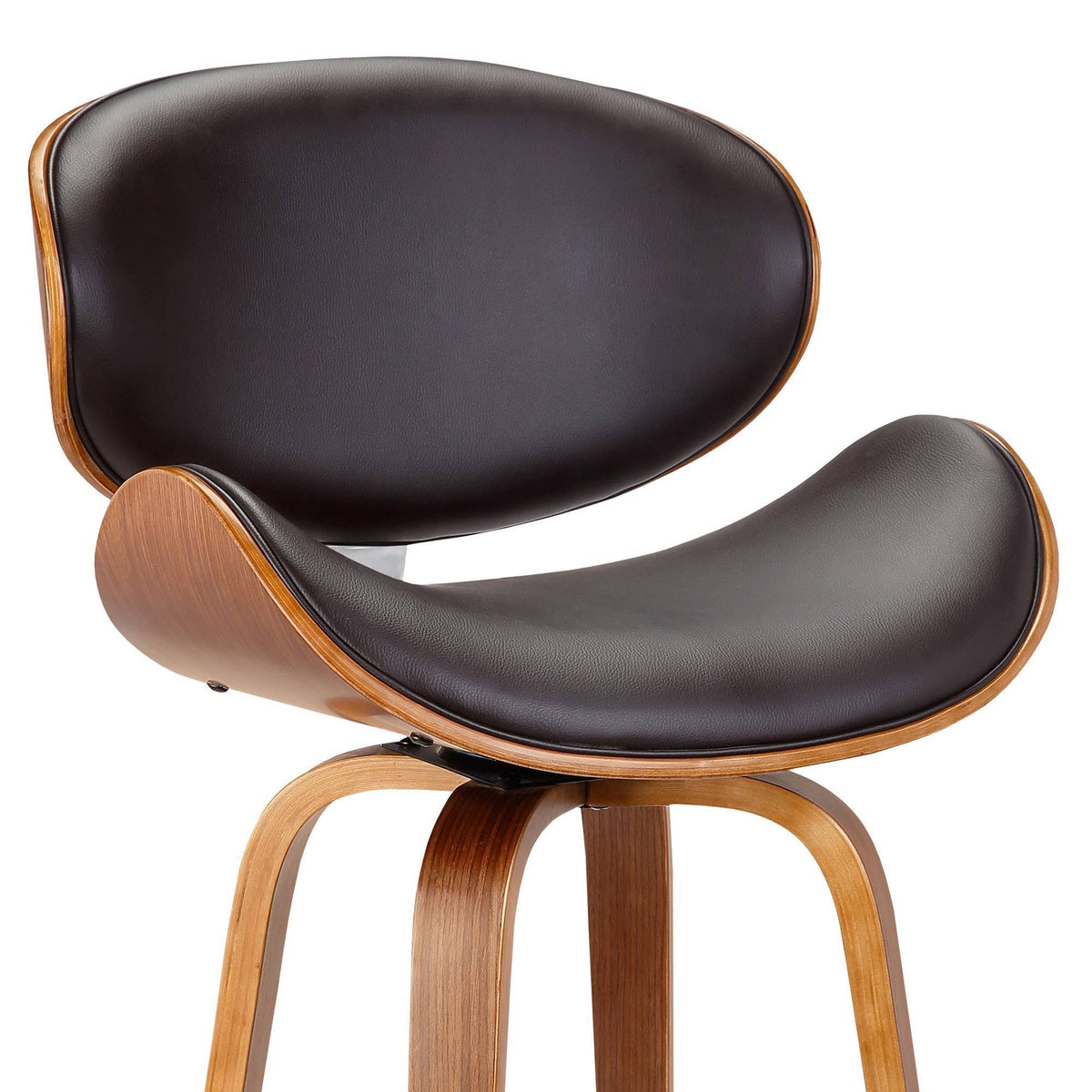 Brown Swivel Height Barstool T1874