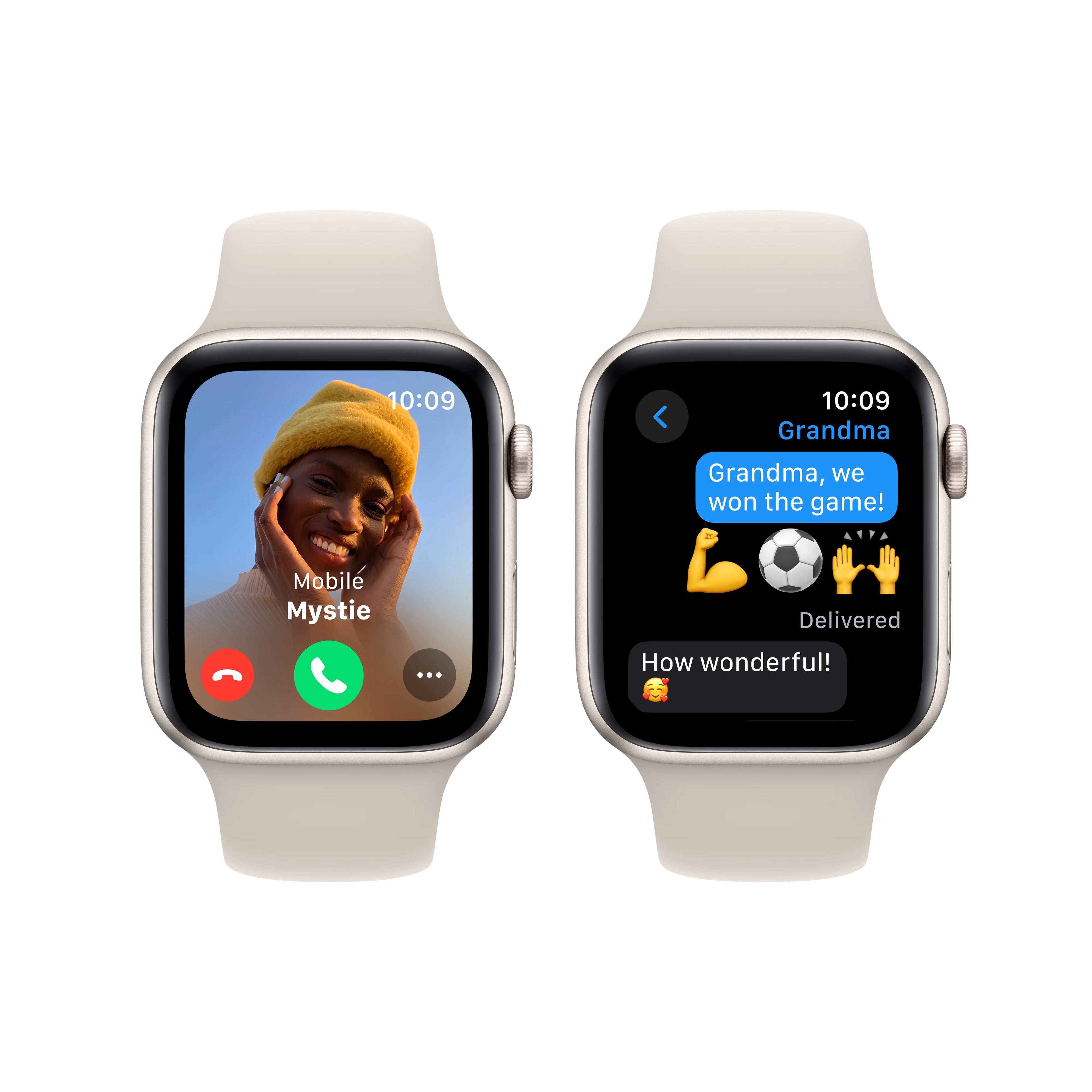 Apple Watch SE GPS 40mm Starlight Aluminum Case with Starlight Sport Band J718995