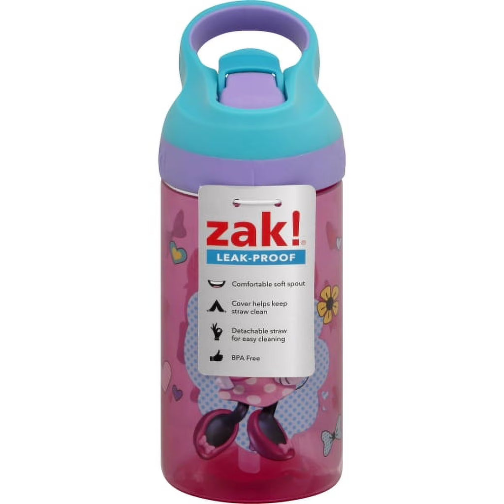 16oz Plastic Water Bottle Pink/Teal L64766
