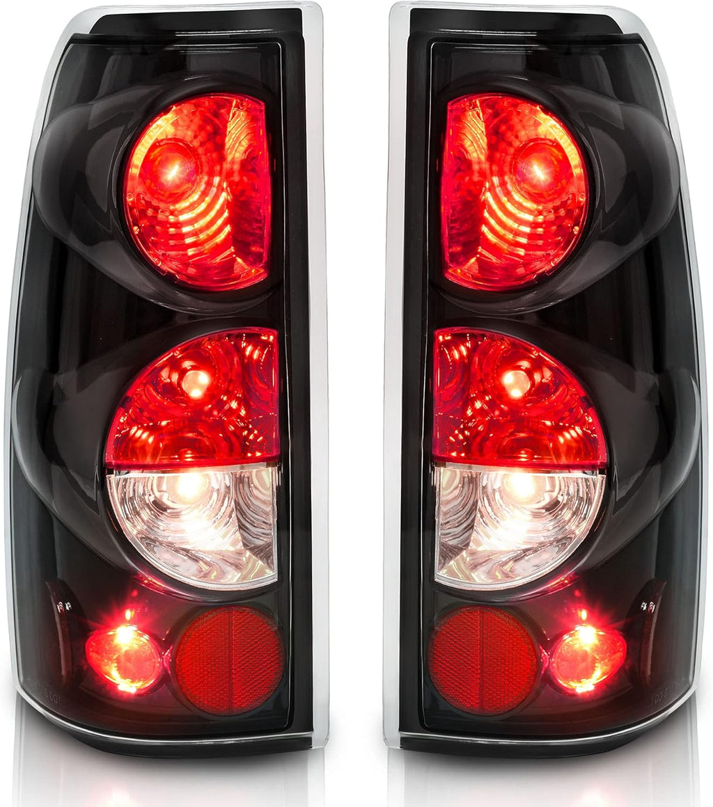 Tail Lights Compatible with 1999-2006 Chevy Silverado 1500 2500 3500, Pack of 2 U3261