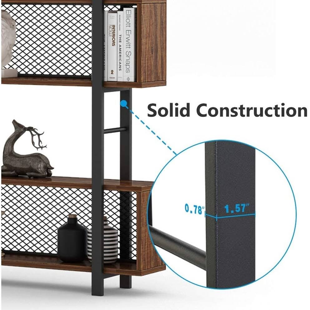 Black 5-Shelf Bookshelf I64125