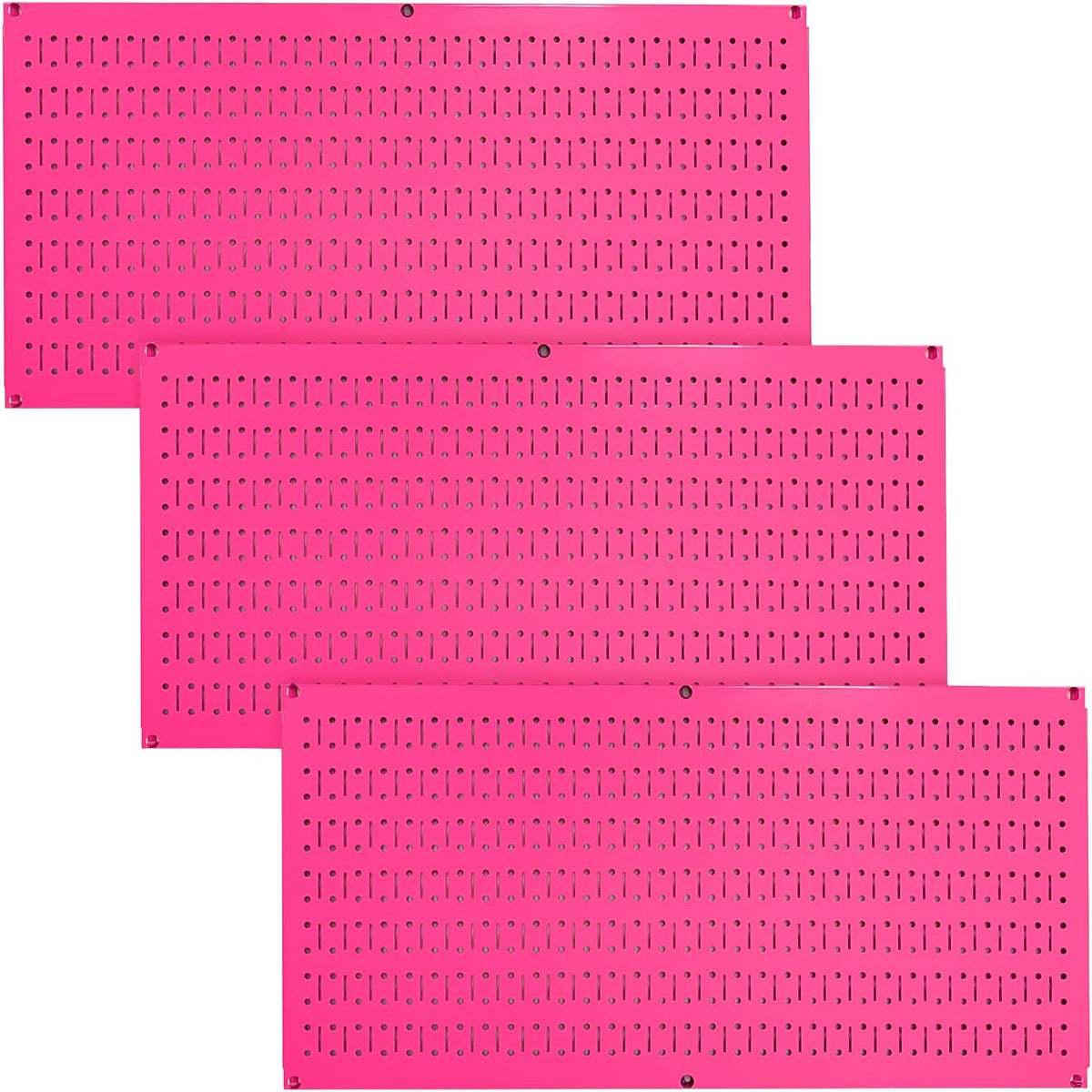 3 Pack Black Metal Pegboards Y788