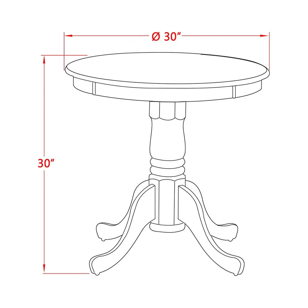 Oak 3-piece Wood Dining Room Set P829