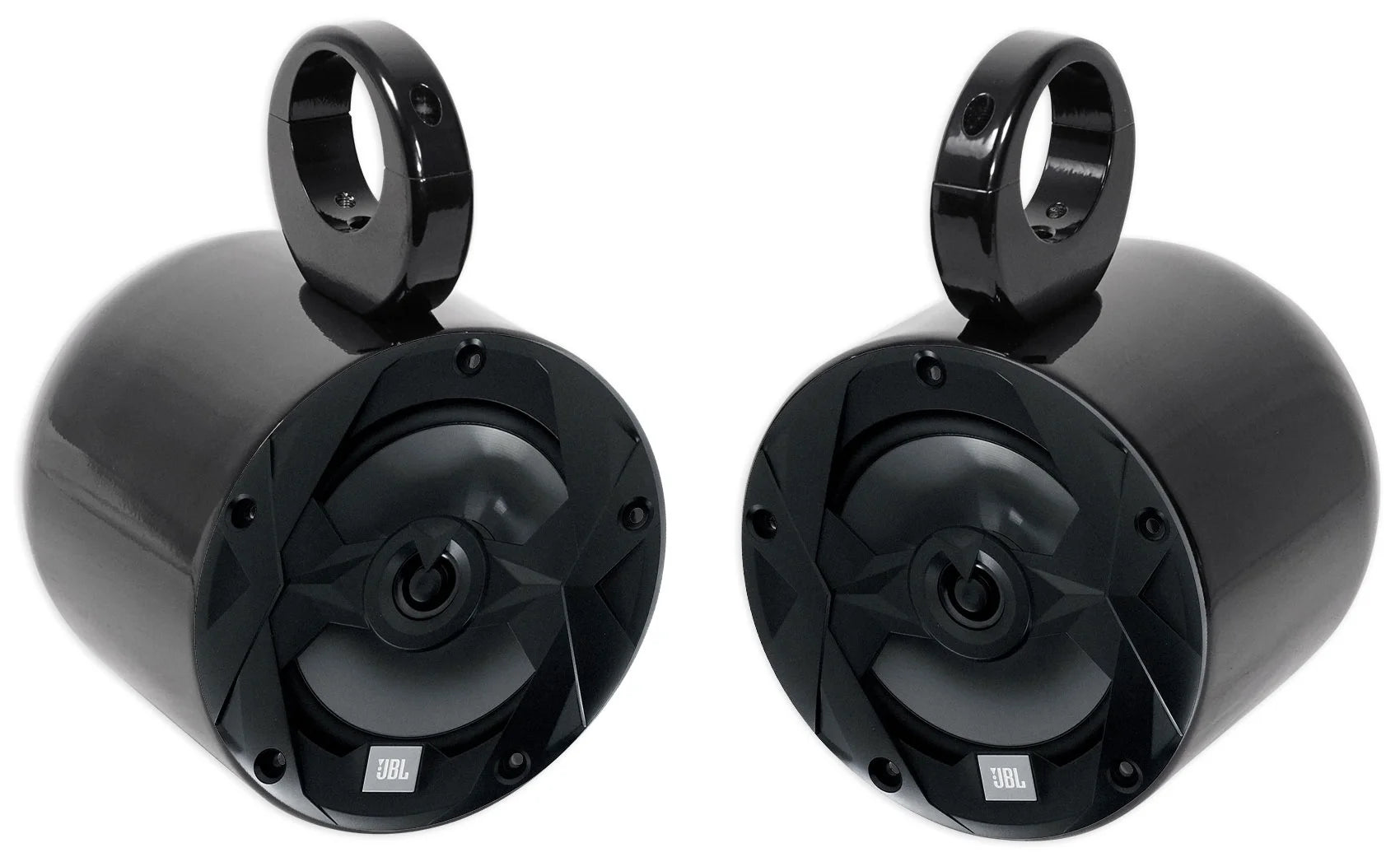 Black 6.5" Marine Boat Wakeboard Tower Speakers U852779