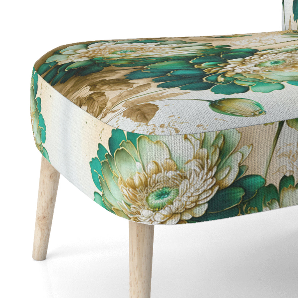 Upholstered Floral & Botanical Accent Chair and Traditional Arm Chair P80426
