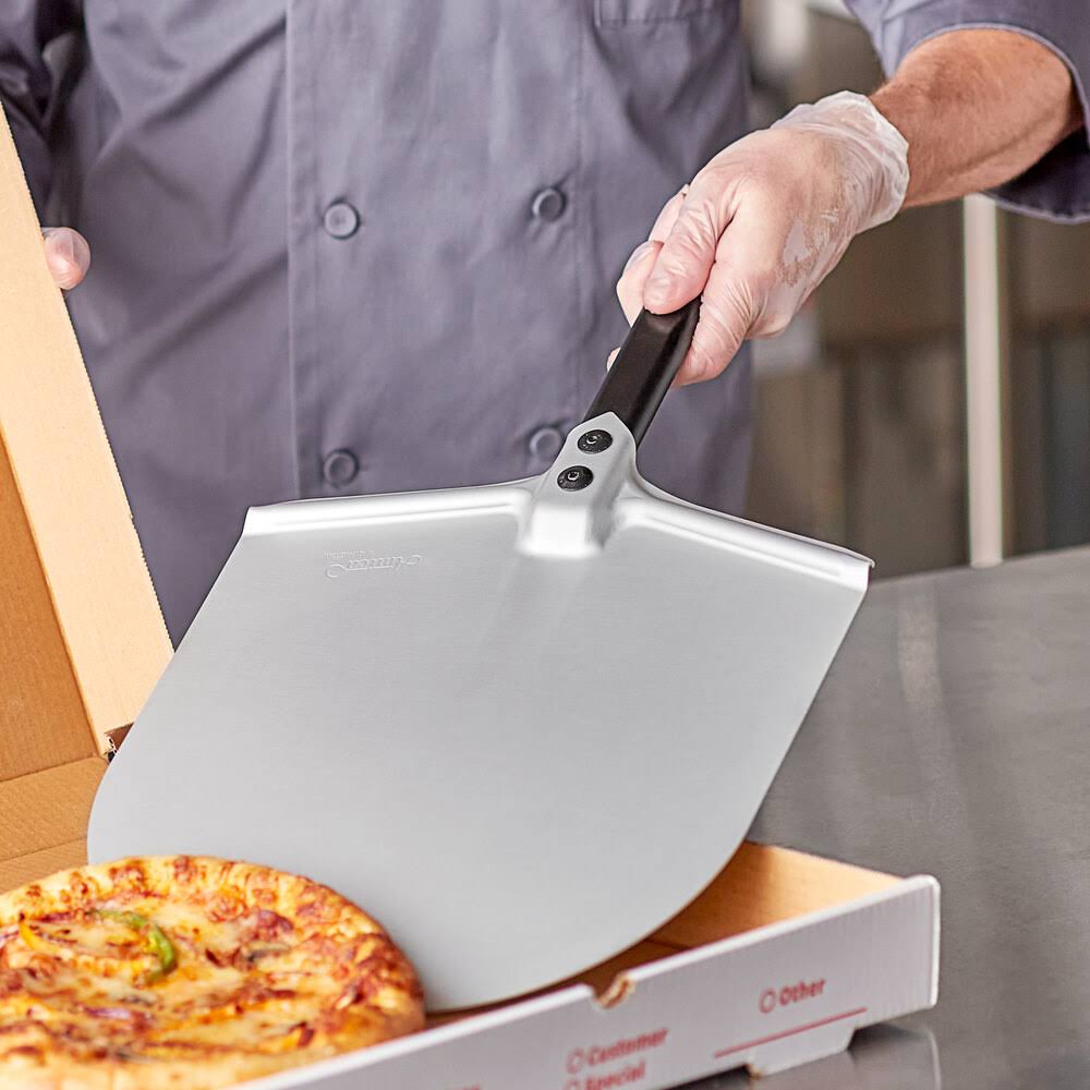 Anodized Aluminum Rectangular Pizza Peel with Handle G667926