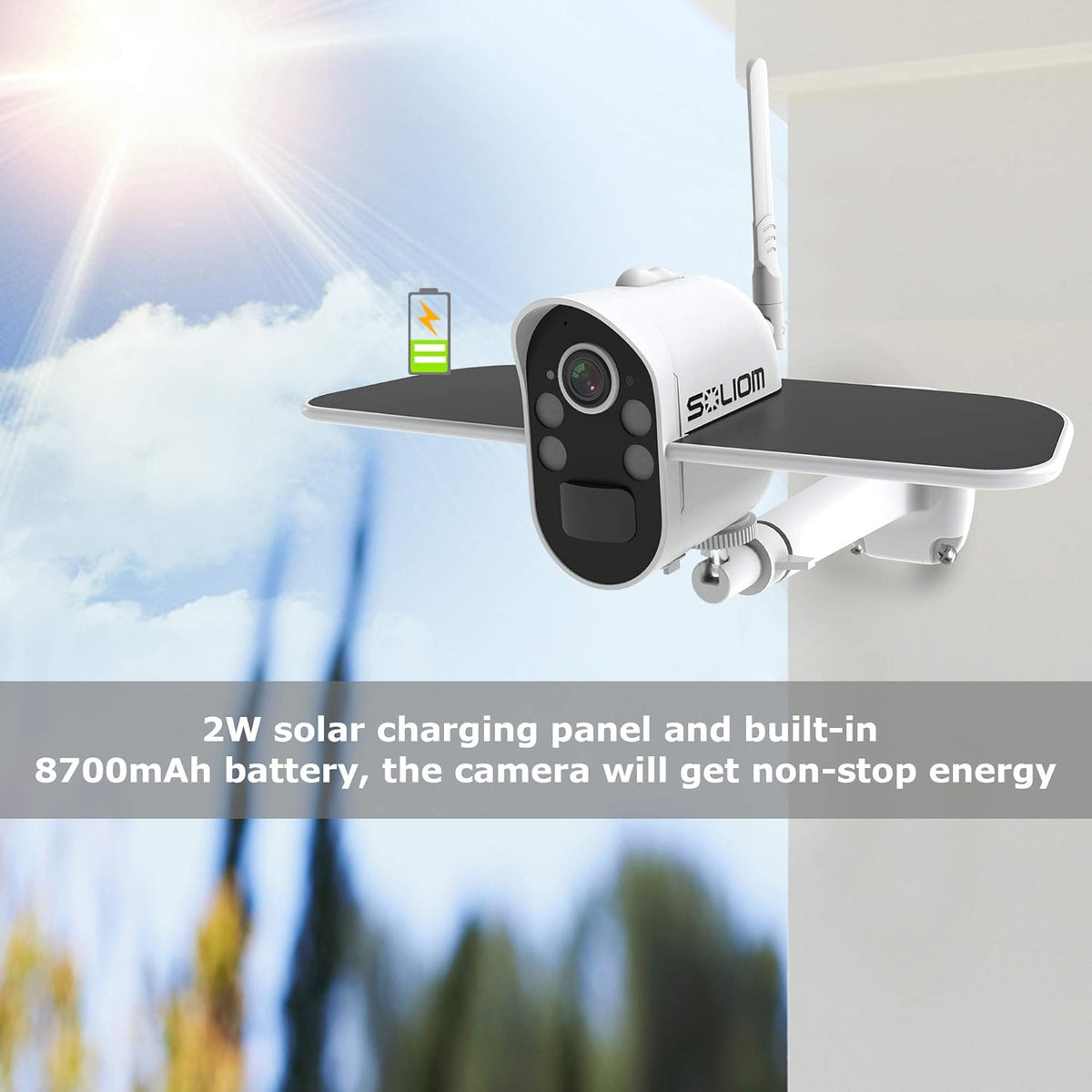 Wireless Outdoor Security Camera with Spotlight Color Night Vision and IP66 Waterproof N9366
