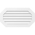 Horizontal Elongated Octagon PVC Gable Vent C5013