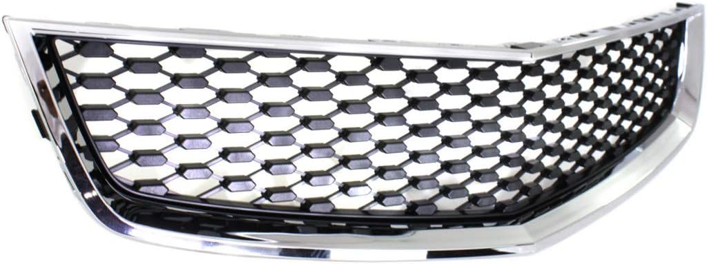 Chrome Shell Painted Black Insert Front Bumper Grille H83230