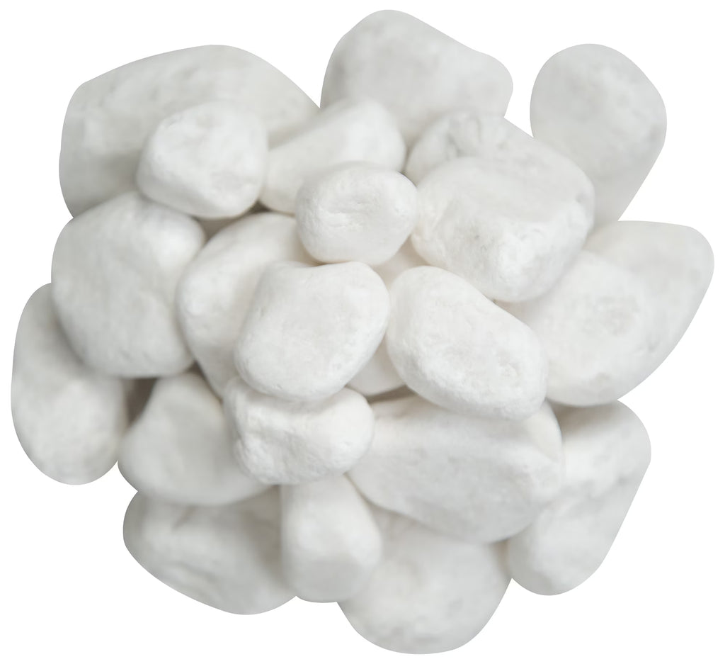 White Marble Bagged Pebbles P47894