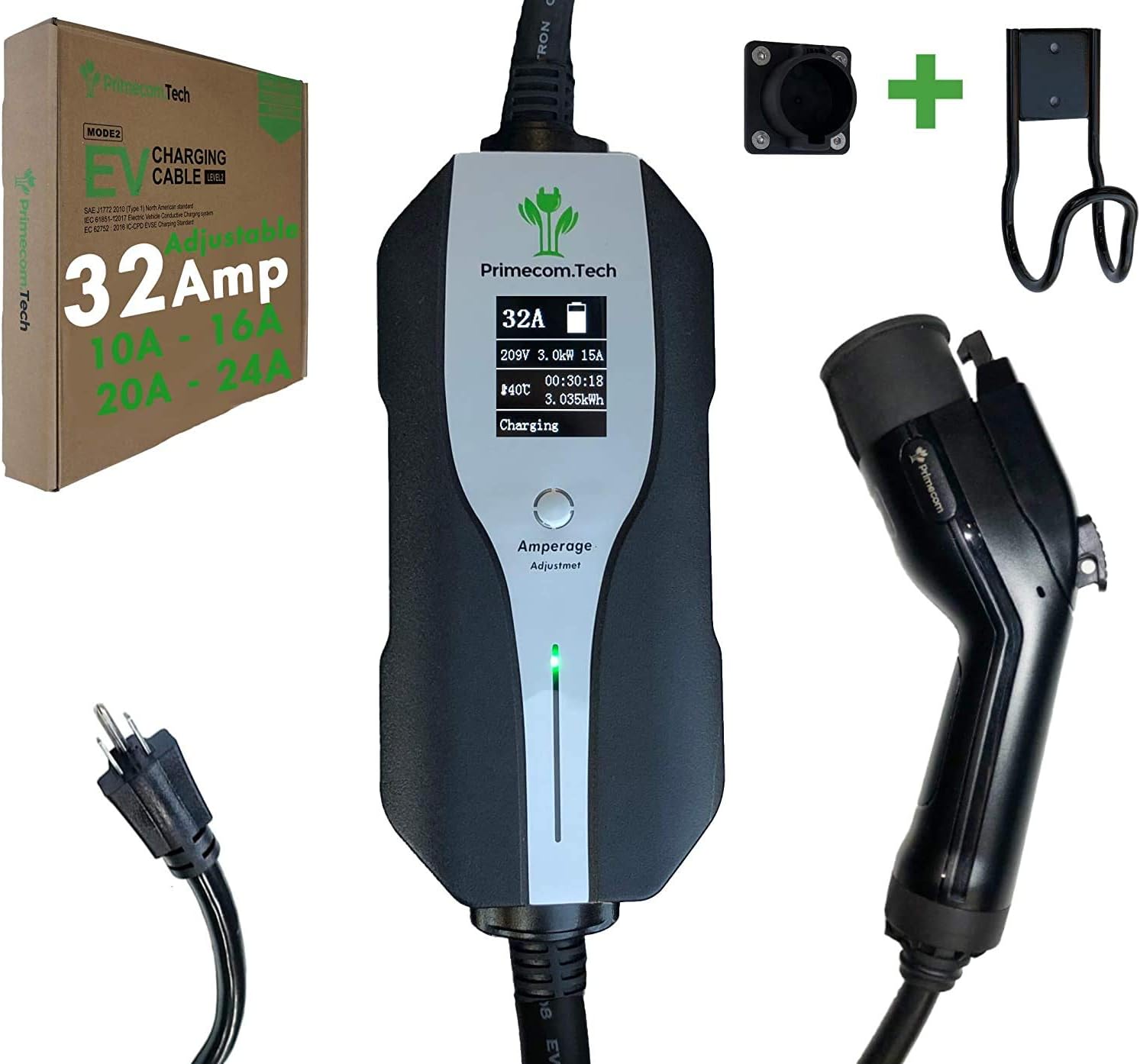 Level 2 Electric Vehicle Charger with 30Ft Cable P51689