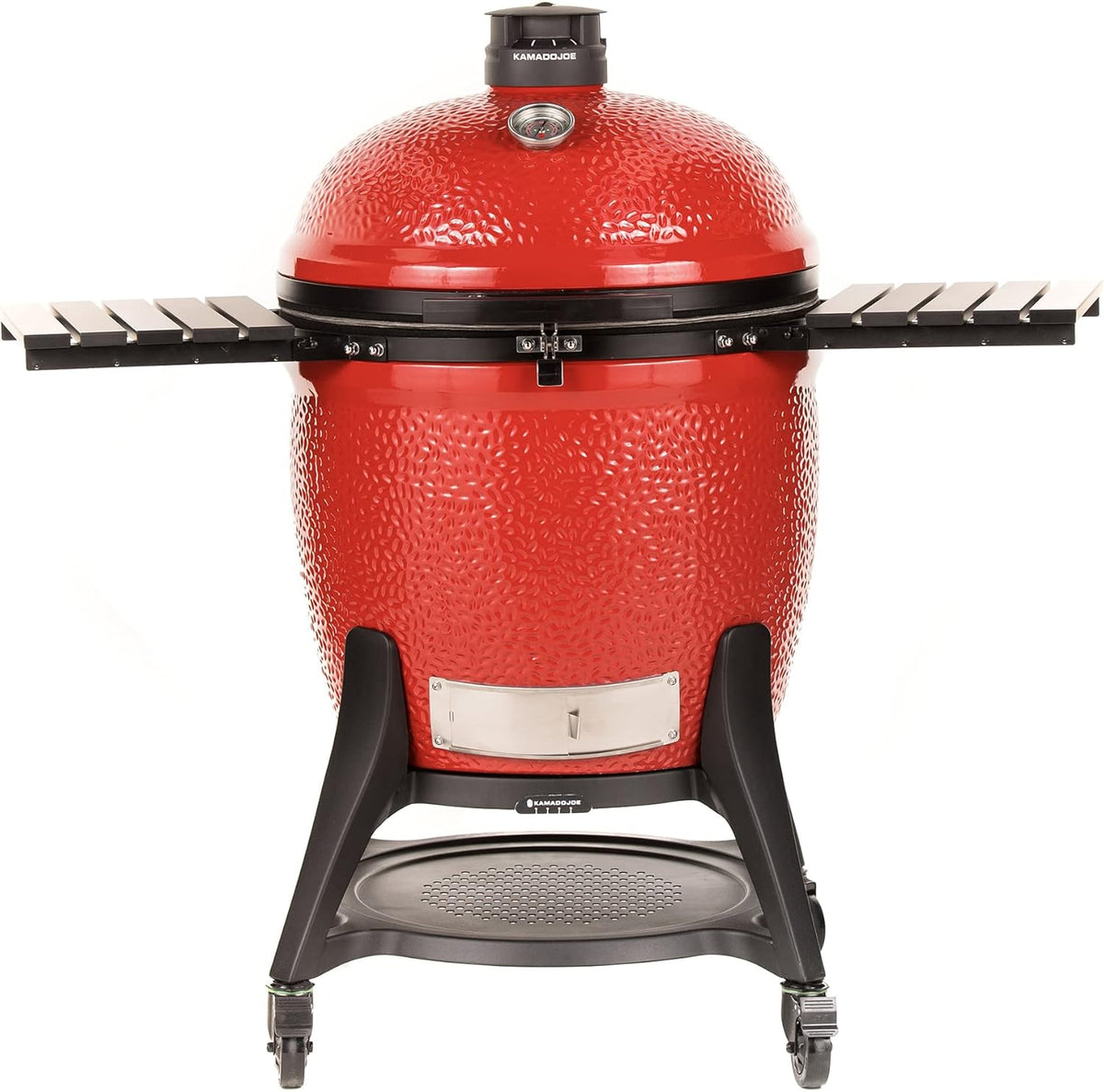Blaze Red 24-inch Charcoal Grill with Cart and Side Shelves W98070