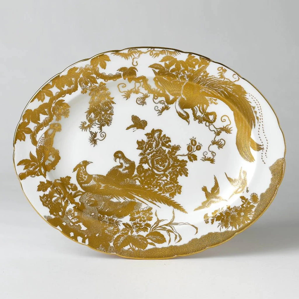 Gold Aves Medium Platter R215