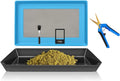 Black & Blue Bud Trimming Tray with Titanium Coated Pruning Shear X1515