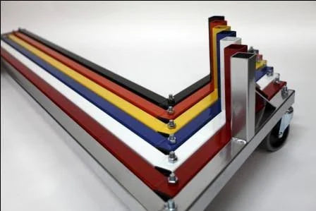 Silver Double Rail Garment Rack A648