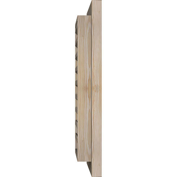 22-in W x 32-in H Vertical Gable Vent, Unfinished, Smooth Pine K470